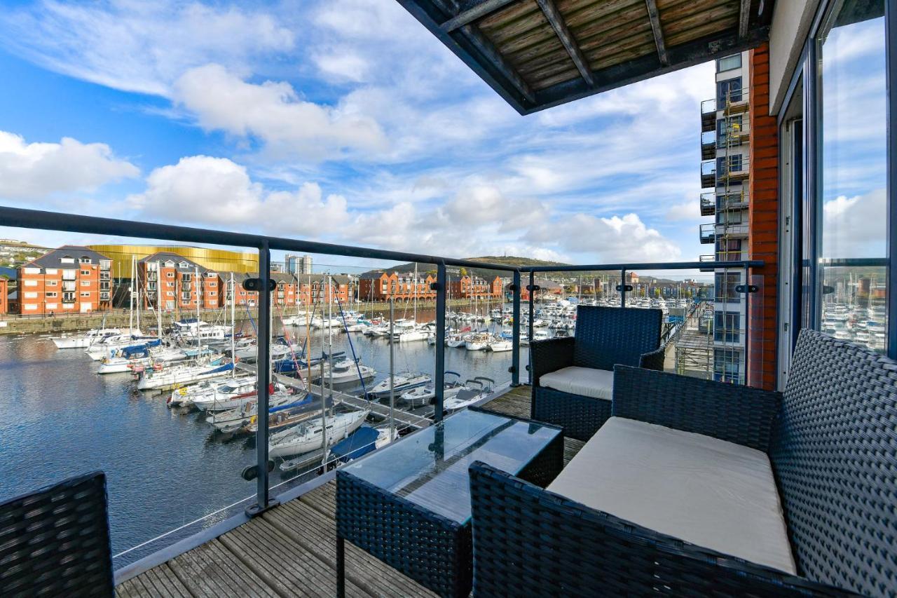 Just Stay Wales - Meridian Wharf, Marina View - 2 Bed Apartment Swansea Exterior photo